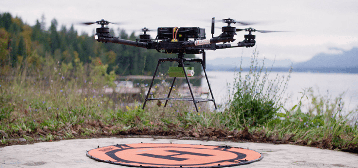 drone with samples