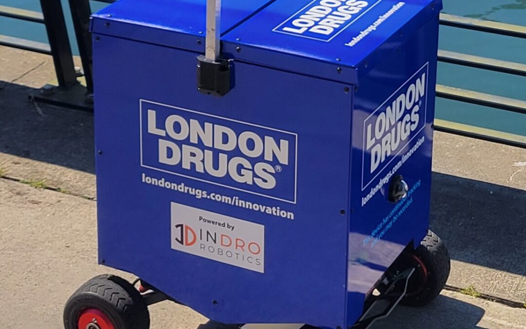 InDro Robotics, London Drugs, pilot Roll-E robot