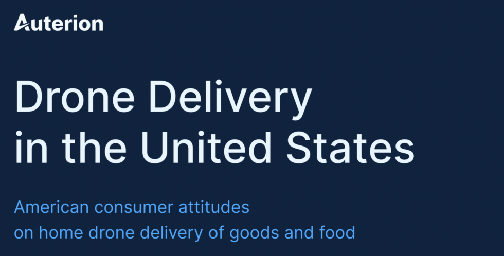Consumers ready for drone delivery: Auterion
