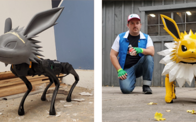 Hallowe’en transformation: From Unitree GO 1 to Pokémon character Jolteon