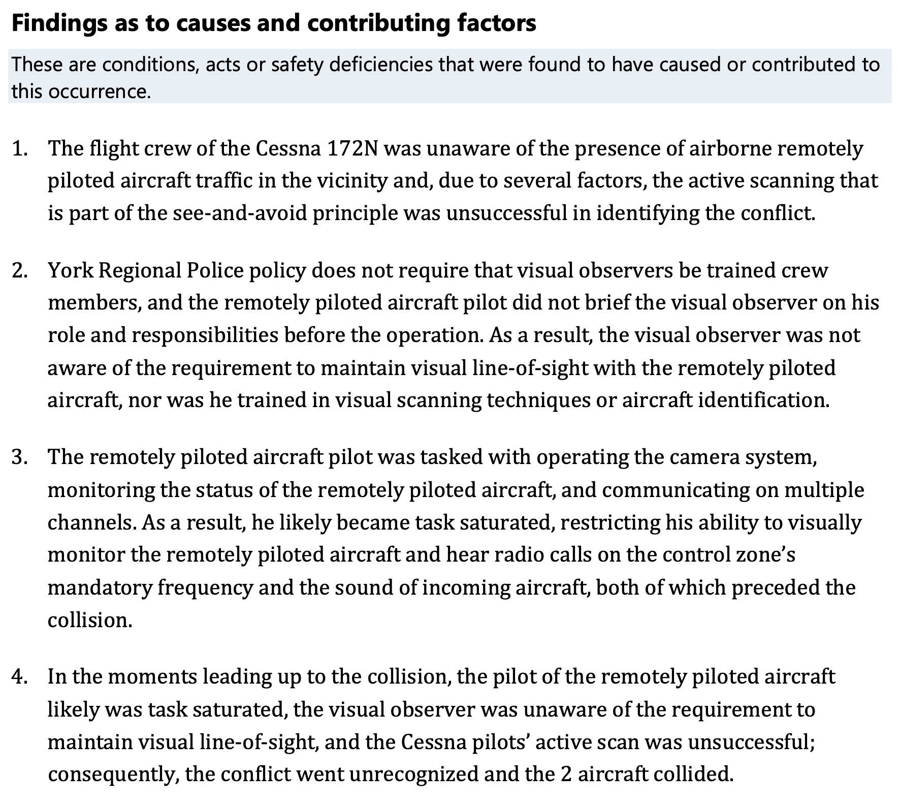 Police Drone Collision