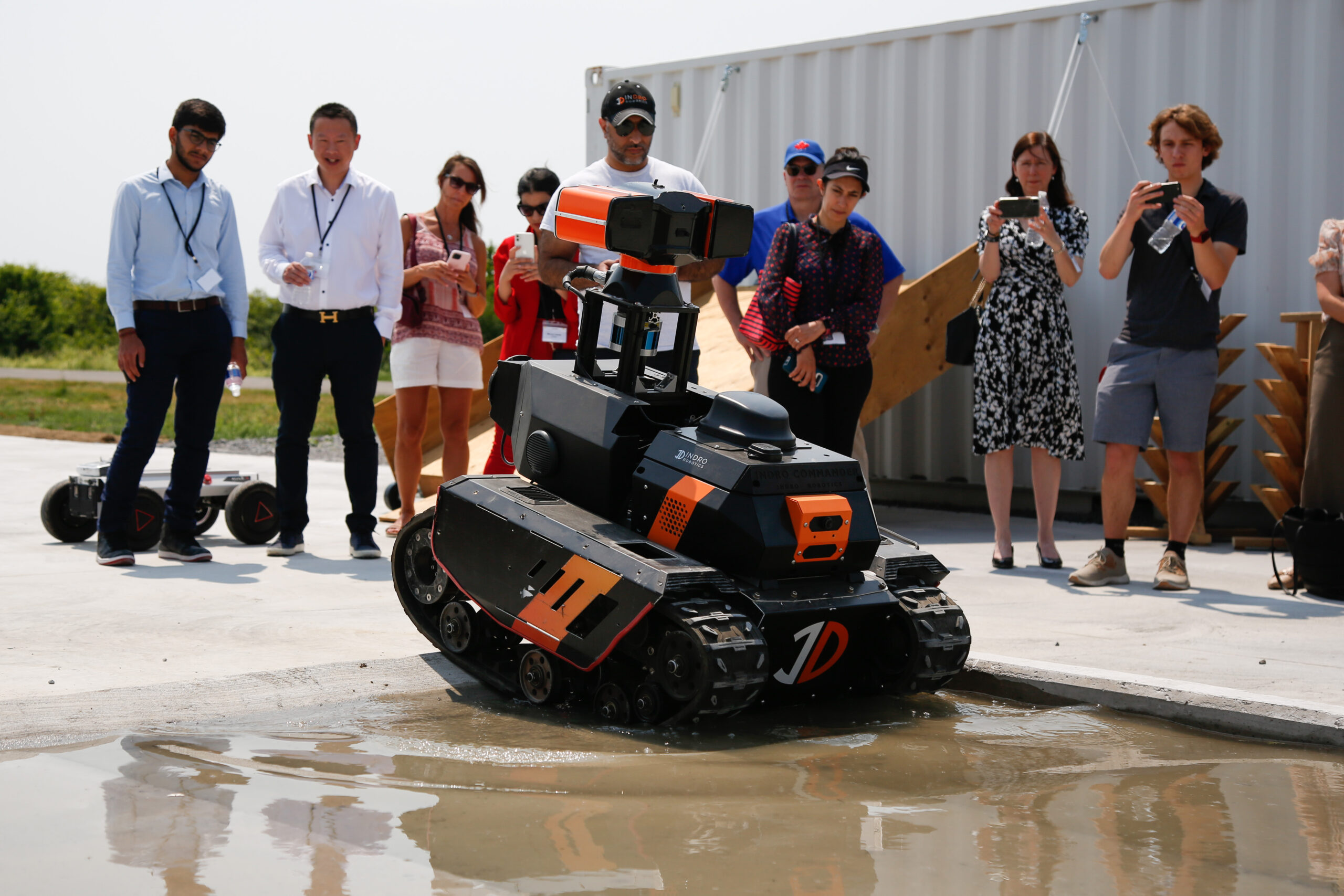 Area XO demo of robotics on Wednesday, June 21, 2023. Sentinel water DARTT
