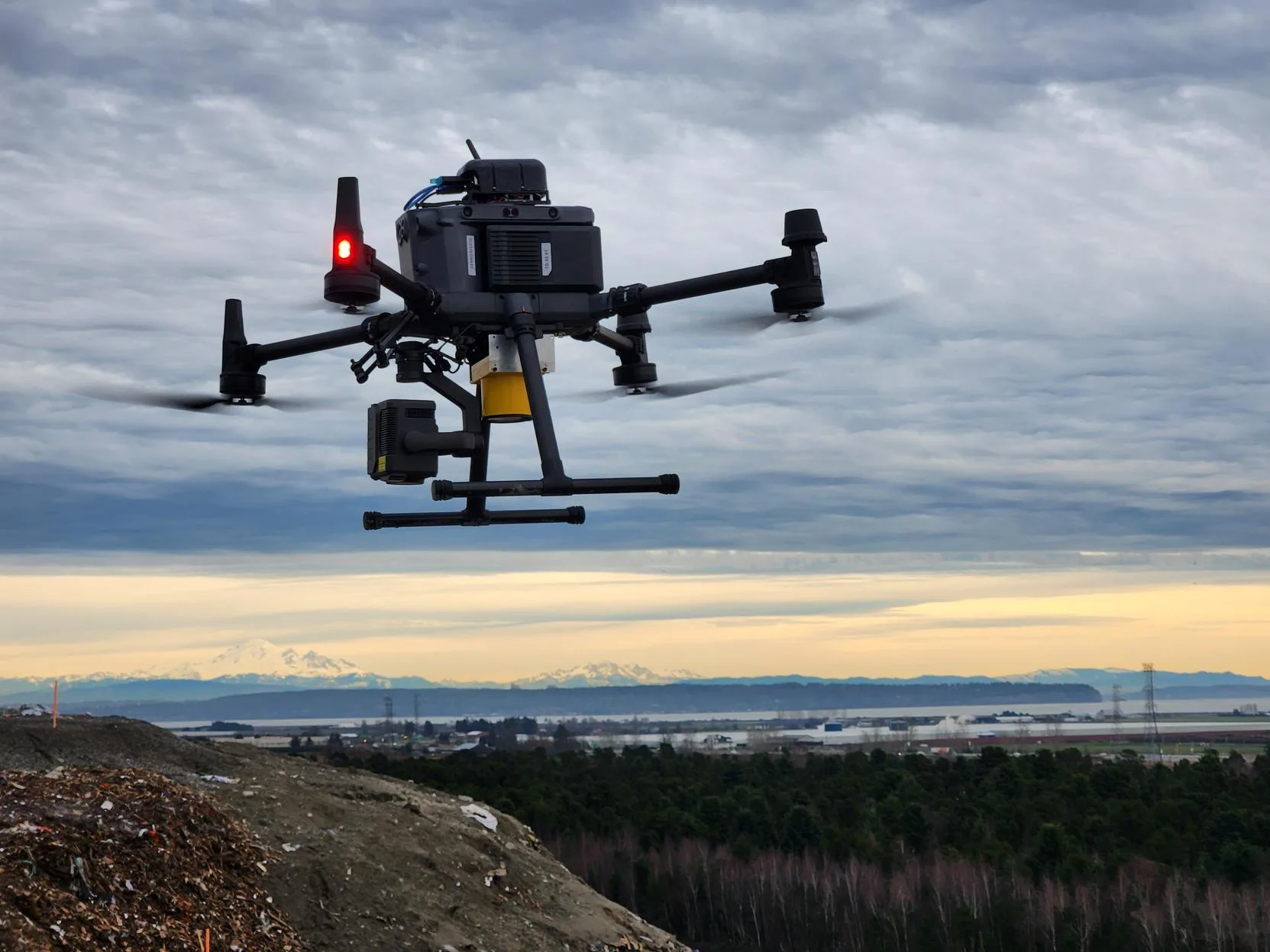 Drones with hyperspectral sensors will be used to detect vegetation health